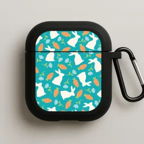 Bunnies And Carrots - Easter Patterns AirPods Case travel ready airpods case Compact Utility Bag
