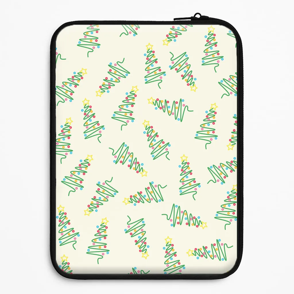 Wiry Tree Pattern Laptop Sleeve Urban Style Scratch Barrier