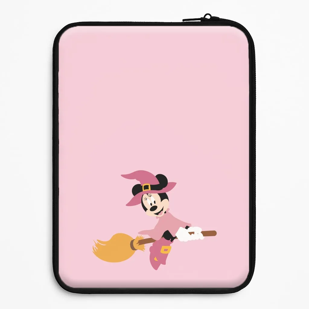 Witch Female Mouse Halloween Laptop Sleeve Gloss Surface Layer Soft Layered Design