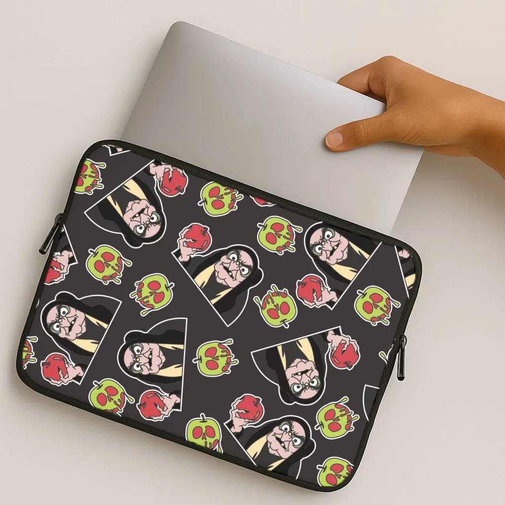 Soft Material Witch Pattern Laptop Sleeve