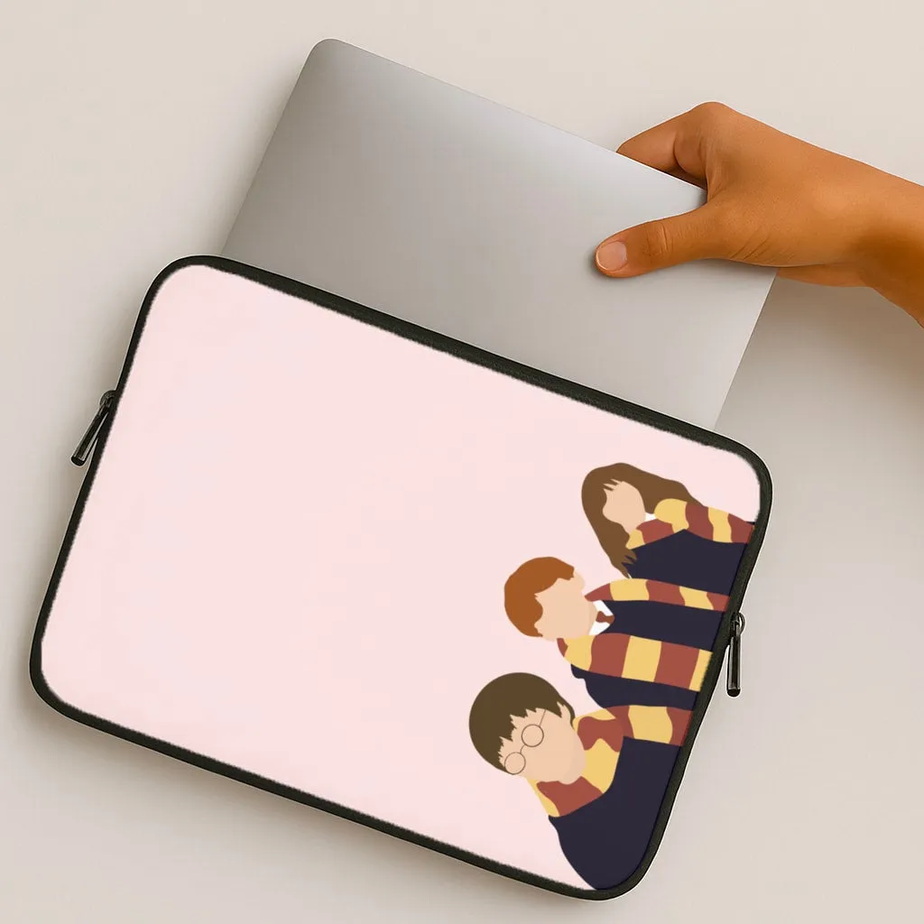 Portable Shield Soft Finish Texture Wizard Cartoons Laptop Sleeve