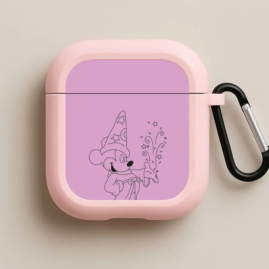 Wizard Fairytale Mouse AirPods Case Simple Design Organizer
