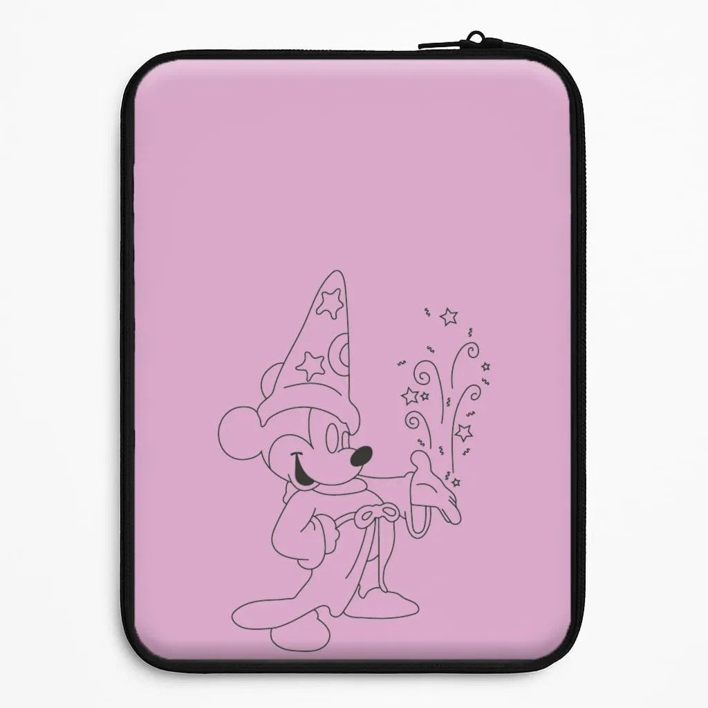 Wizard Fairytale Mouse Laptop Sleeve Hybrid Detail