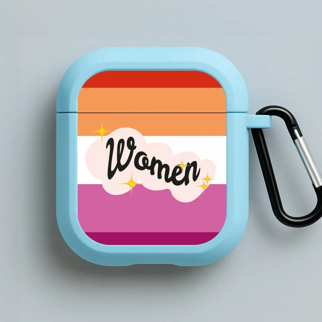Women - Pride AirPods Case fashion leather airpods case soft touch silicone shell