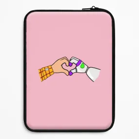 Premium Style Rugged Edge Woody And Buzz Love Laptop Sleeve