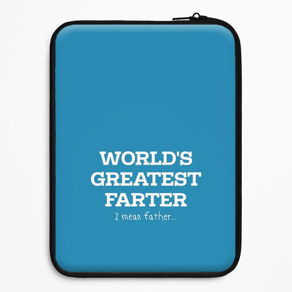 Shock Guard Minimal Feel World's Greatest Farter  Laptop Sleeve