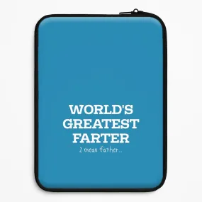 Shock Guard Minimal Feel World's Greatest Farter  Laptop Sleeve