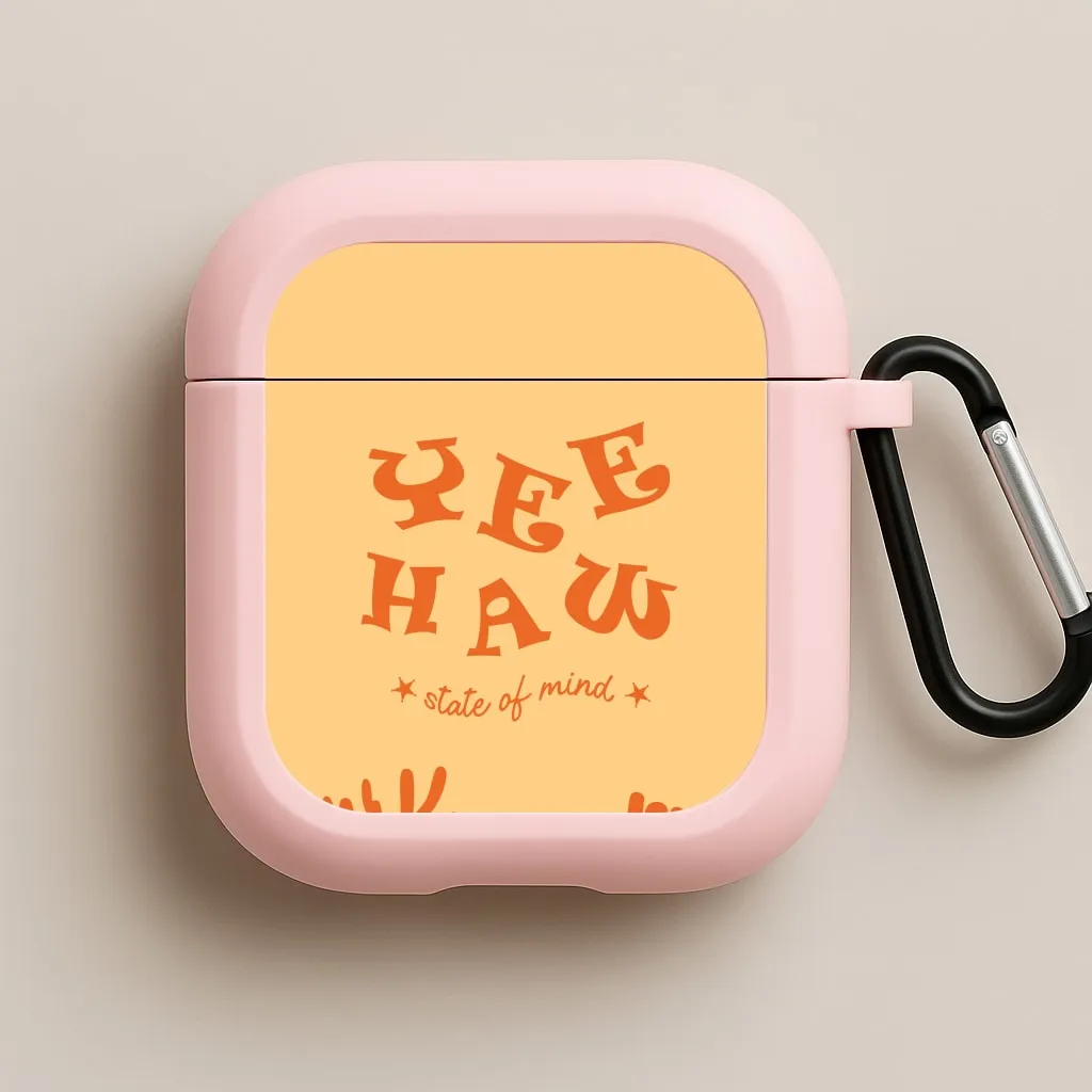 Yee-Haw State Of Mind AirPods Case strong flexible earbuds shell