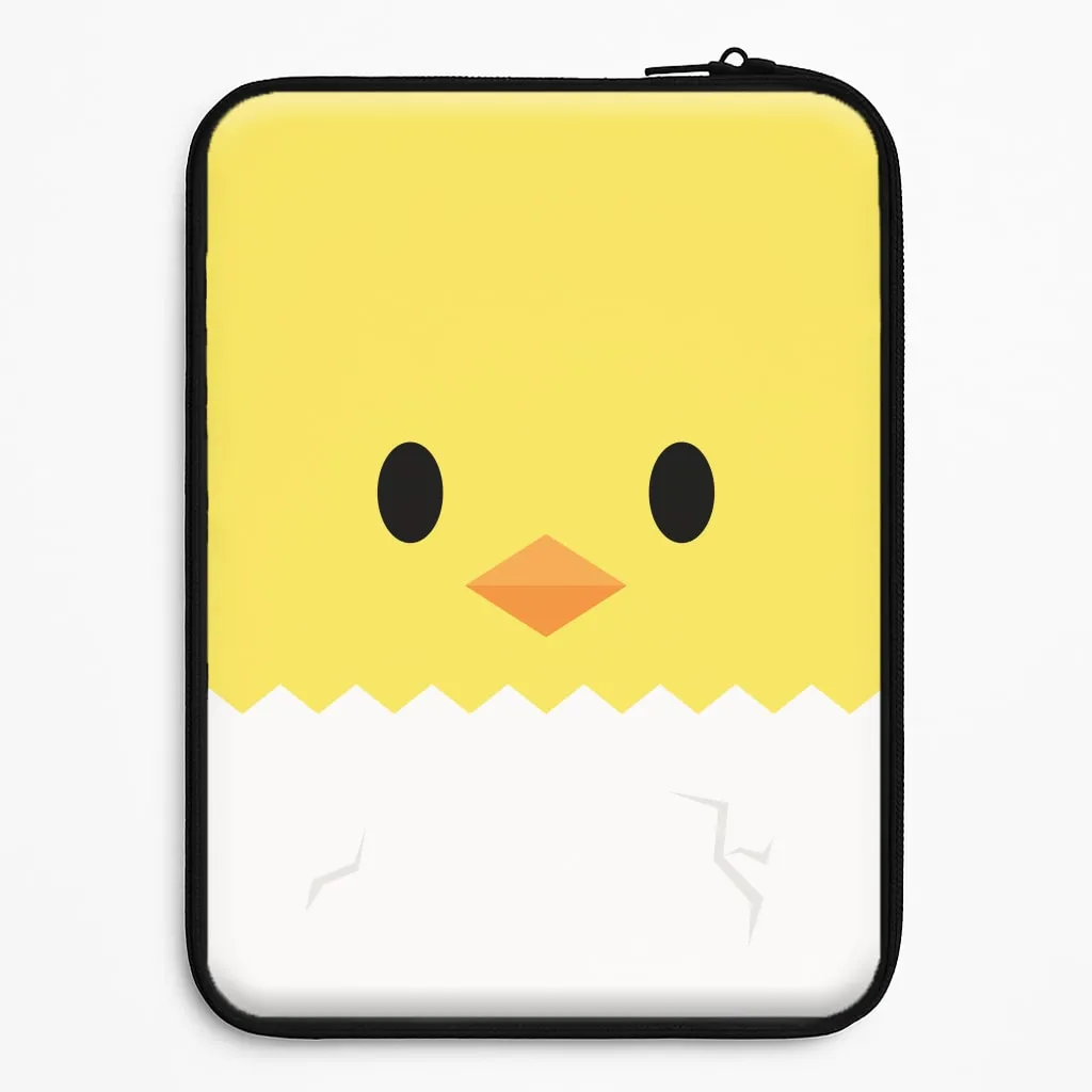 Yellow Chick Laptop Sleeve Outdoor Design