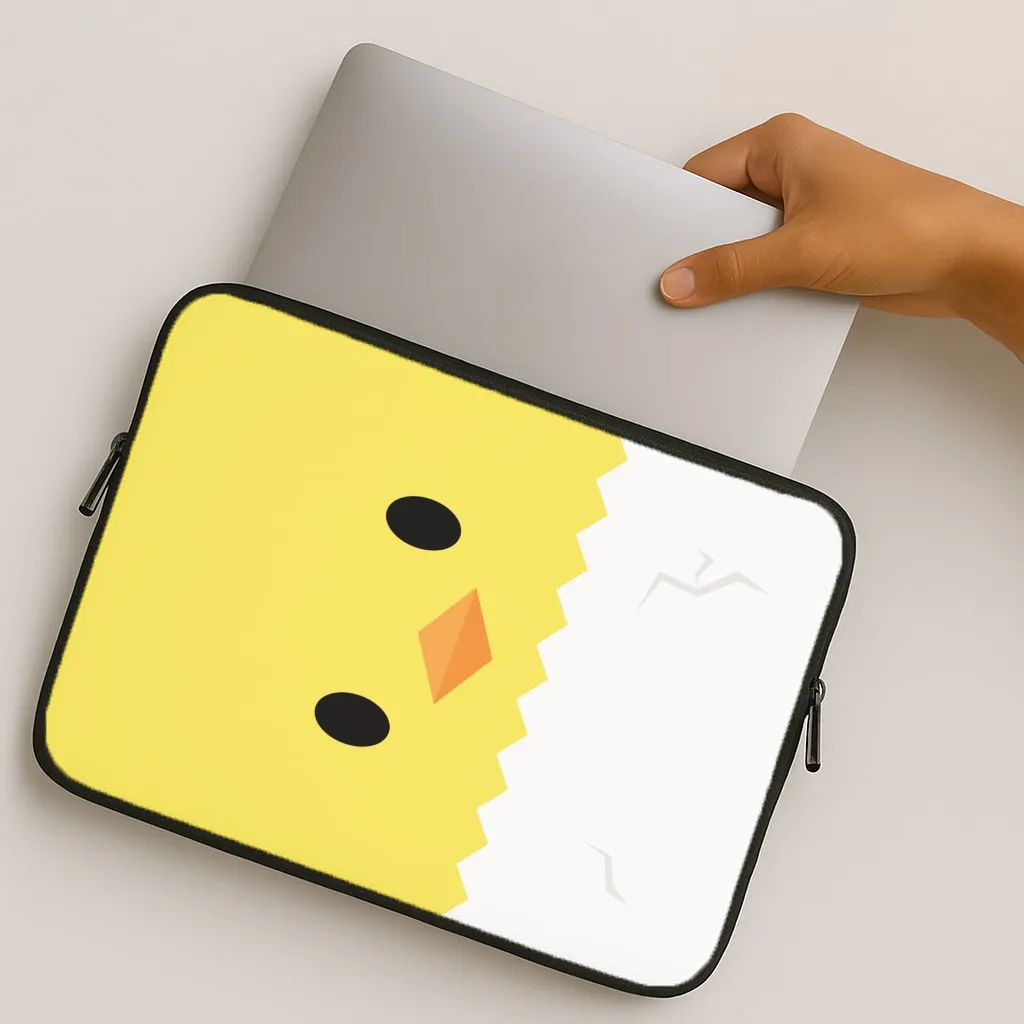 Luxury Accent hybrid design Yellow Chick Laptop Sleeve