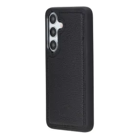 York Leather Snap-On Case ?C Galaxy S25, Pebble Black Functional Design Practical Design