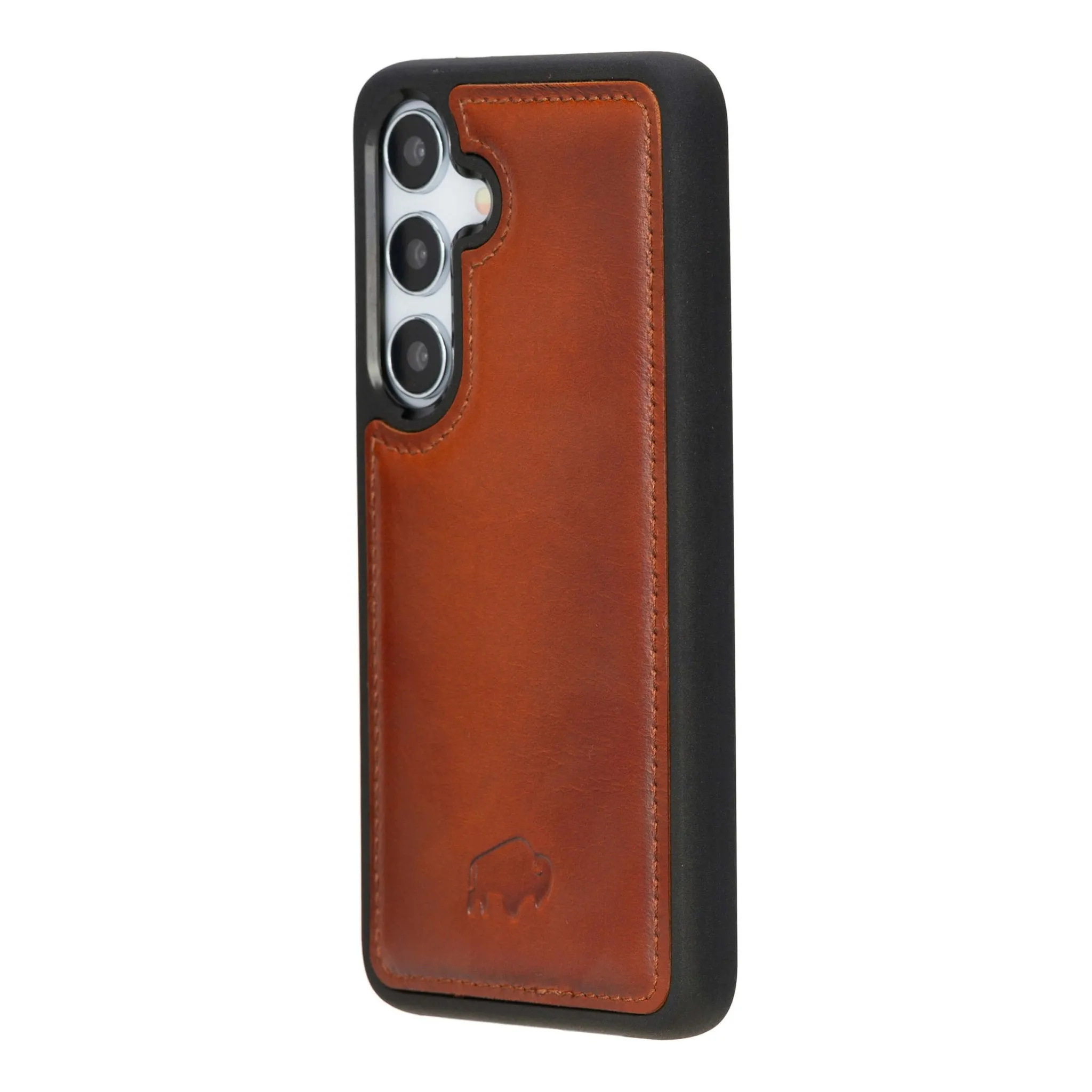 York Leather Snap-On Case ?C Galaxy S25 Plus, Burnished Tan Light Touch