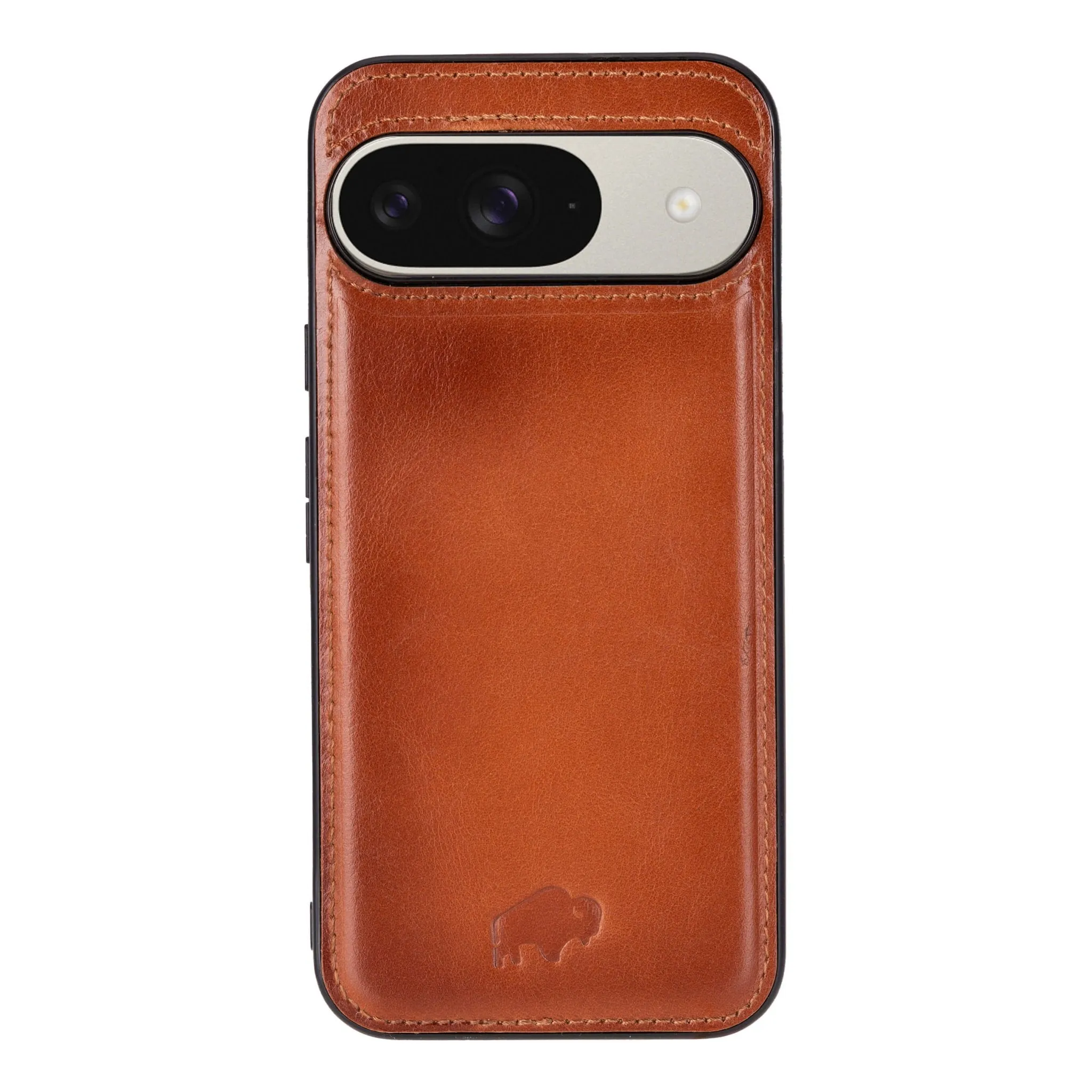 Lightweight Feel York Leather Snap-On Case ?C Pixel 9, Burnished Tan
