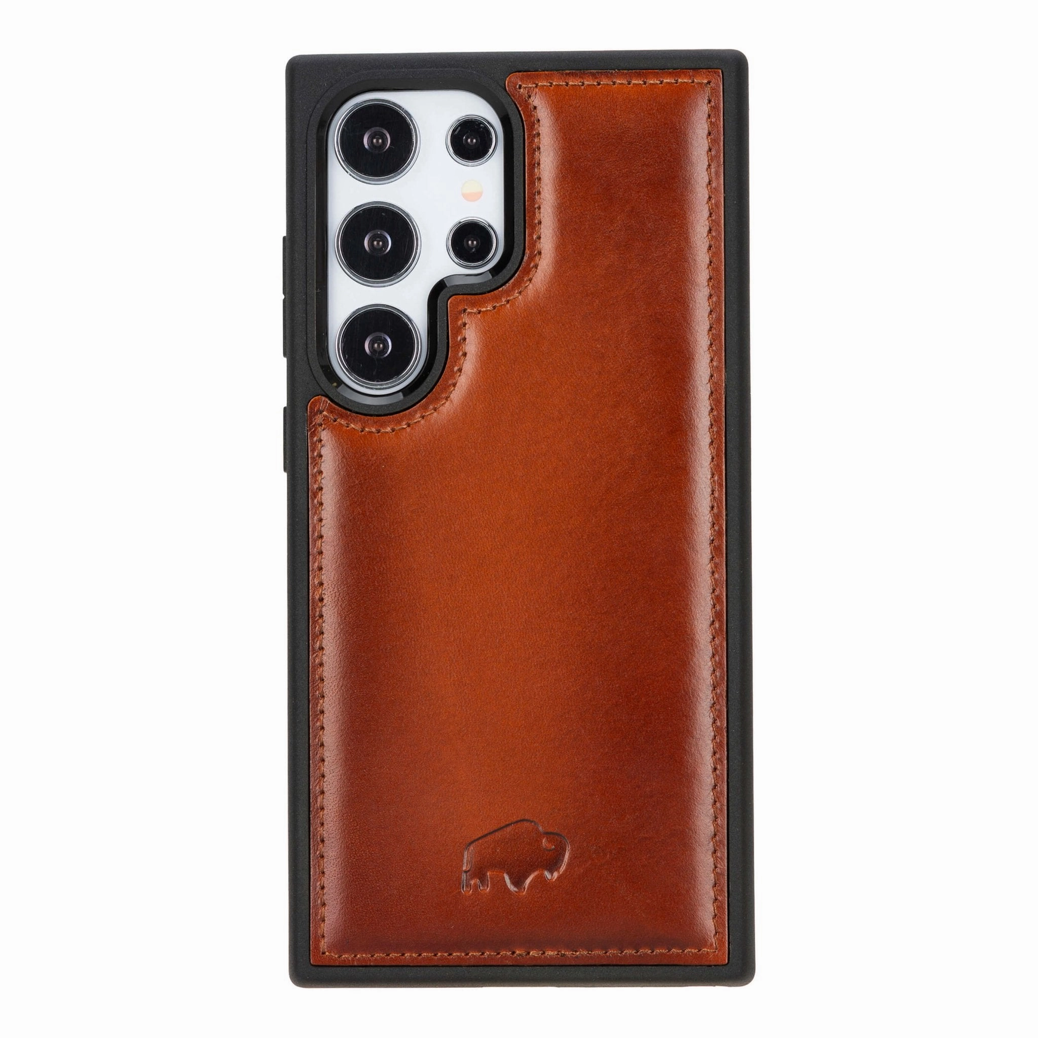 York Leather Snap-On Case - Galaxy S24 Ultra, Burnished Tan Fashion Texture
