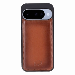 York Leather Snap-On Case ?C Pixel 10, Burnished Tan Minimal Cover