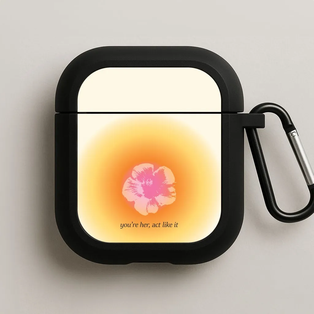 Compact Travel Grip Modern Compact Bag You're Her, Act Like It AirPods Case